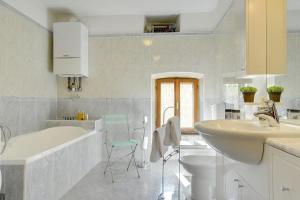 Koupelna v ubytování Villa Orbanici