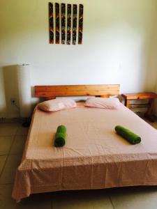 Postel nebo postele na pokoji v ubytování Casa Amarela na praia 14 pessoas