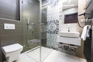 Koupelna v ubytování Hotel U Kostela
