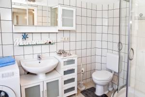 Koupelna v ubytování Meeresrauschen + 18 fotografií