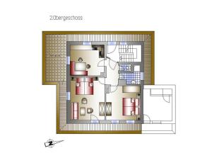 Půdorys ubytování Appartements Alpenblick
