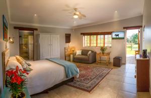 Postel nebo postele na pokoji v ubytování Lauricedale Country House