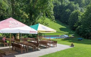 Zahrada ubytování Pension & restaurace Zelený Mlýn Žacléř