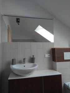 Kúpeľňa v ubytovaní apartmány pod lesem