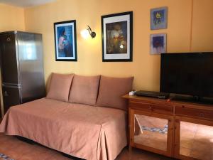 Cama o camas de una habitación en Apartment next to 3 excellent Beaches Costa Adeje
