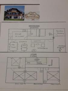 Půdorys ubytování Ferienhaus Bernadette