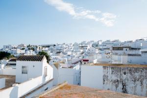 Výhľad na mesto Vejer de la Frontera alebo výhľad na mesto priamo z apartmánu