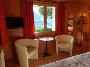 TV a/nebo společenská místnost v ubytování Chalet Florida