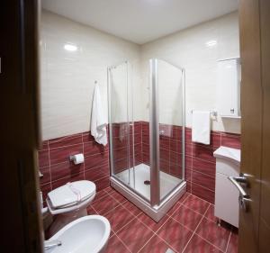 Koupelna v ubytování Apartmani MG
