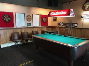 Biliár nebo kulečník v ubytování Shelikof Lodge