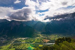 Paesaggio naturale nelle vicinanze del campeggio
