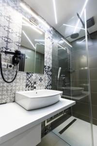 Koupelna v ubytování Hotel U Kostela