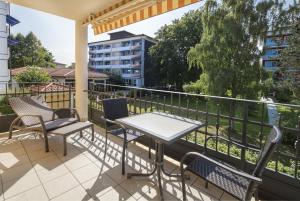Balkón nebo terasa v ubytování Hotel Schweizer Hof Thermal und Vital Resort