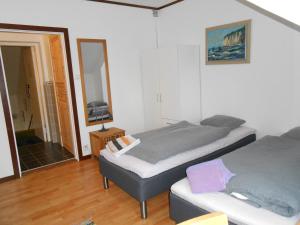Postel nebo postele na pokoji v ubytování Fredrika Hotell Jakt&Fiskecamp