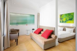 Postel nebo postele na pokoji v ubytování Hotel Seehof
