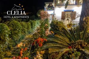 a display of plants and flowers in a garden at Clelia Case Vista Mare in Ustica
