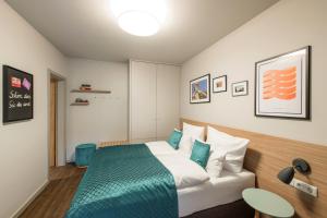 Voodi või voodid majutusasutuse stattHotel Weimar toas