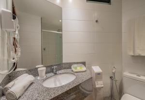Koupelna v ubytování Hotel Sete Coqueiros