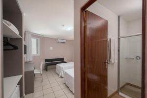 Koupelna v ubytování Hotel Sete Coqueiros