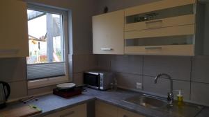 Dapur atau dapur kecil di Noclegi u Oksany