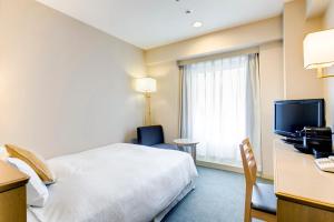 TV a/nebo společenská místnost v ubytování Hotel JAL City Nagano