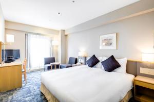 TV a/nebo společenská místnost v ubytování Hotel JAL City Nagano