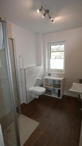 a bathroom with a toilet and a sink at Dautzenberg Ferienapartments in Bad Neuenahr-Ahrweiler