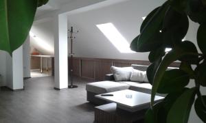 ein Wohnzimmer mit einer Couch und einem Tisch in der Unterkunft Apartment Setaliste in Brčko