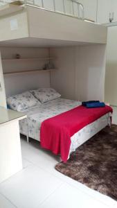 Ένα ή περισσότερα κρεβάτια σε δωμάτιο στο Flat Manu Copacabana