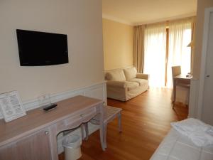 TV a/nebo společenská místnost v ubytování Hotel Antico Mulino
