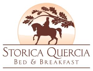 NervianoにあるStorica Quercia B&Bの馬付きのベッド&ブレックファーストのロゴ
