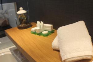 Koupelna v ubytování Hotel U Viveiro