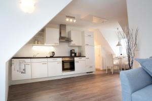 Kuchyň nebo kuchyňský kout v ubytování Ferienwohnung Lisa