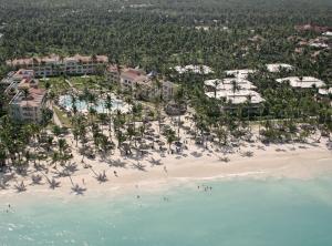 an aerial view of the resort and the beach at TRS Turquesa Hotel - Adults Only - All Inclusive in Punta Cana