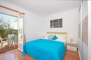 Postel nebo postele na pokoji v ubytování Apartments Imgrund