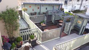 an overhead view of a balcony with a garden at Jim McGee's in Wexford