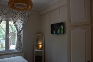TV a/nebo společenská místnost v ubytování Villa Gerani