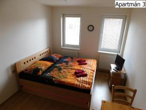 Posteľ alebo postele v izbe v ubytovaní Apartmány Horní Planá