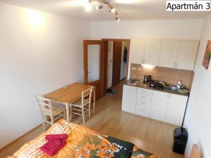 Kuchyňa alebo kuchynka v ubytovaní Apartmány Horní Planá