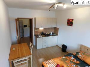 Kuchyňa alebo kuchynka v ubytovaní Apartmány Horní Planá