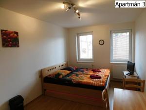 Posteľ alebo postele v izbe v ubytovaní Apartmány Horní Planá