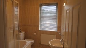 un bagno con un water, un lavandino e una vasca di Modern Home in the Heart of Rosscarbery Village a Rosscarbery