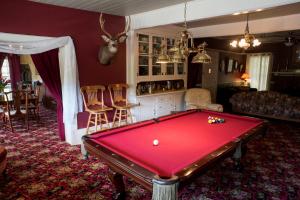ein Wohnzimmer mit einem Billardtisch darin in der Unterkunft Avery Hotel in Avery + 30 Fotos
