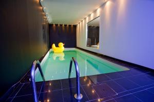 una piscina con anatra di gomma in una casa di B&B Luxe Suites 1-2-3 ad Anversa