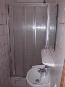 Phòng tắm tại Haus Nixe