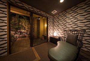 Posezení v ubytování Hotel Shirakawa Yunokura