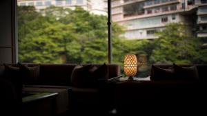 Posezení v ubytování Hotel Shirakawa Yunokura