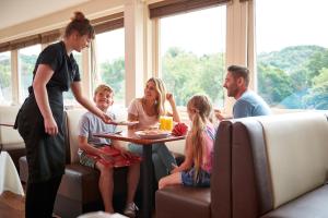 A family staying at Wookey Hole Hotel 