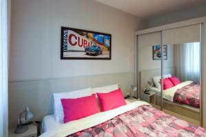 Ένα ή περισσότερα κρεβάτια σε δωμάτιο στο Apartment Promenada