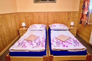 Postel nebo postele na pokoji v ubytování Penzion Radošov ubytování v soukromí